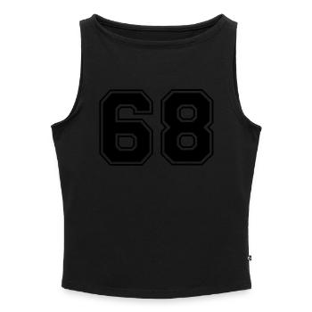 68 - Women’s Organic Boat Neck Tank Top - heather grey - Front - Selfina (174cm)