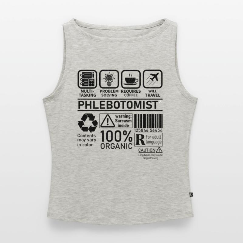 Phlebotomist multi tasking problem solving Women’s Organic Boat Neck Tank Top