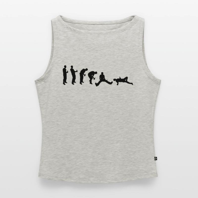 Drunk evolution Women’s Organic Boat Neck Tank Top