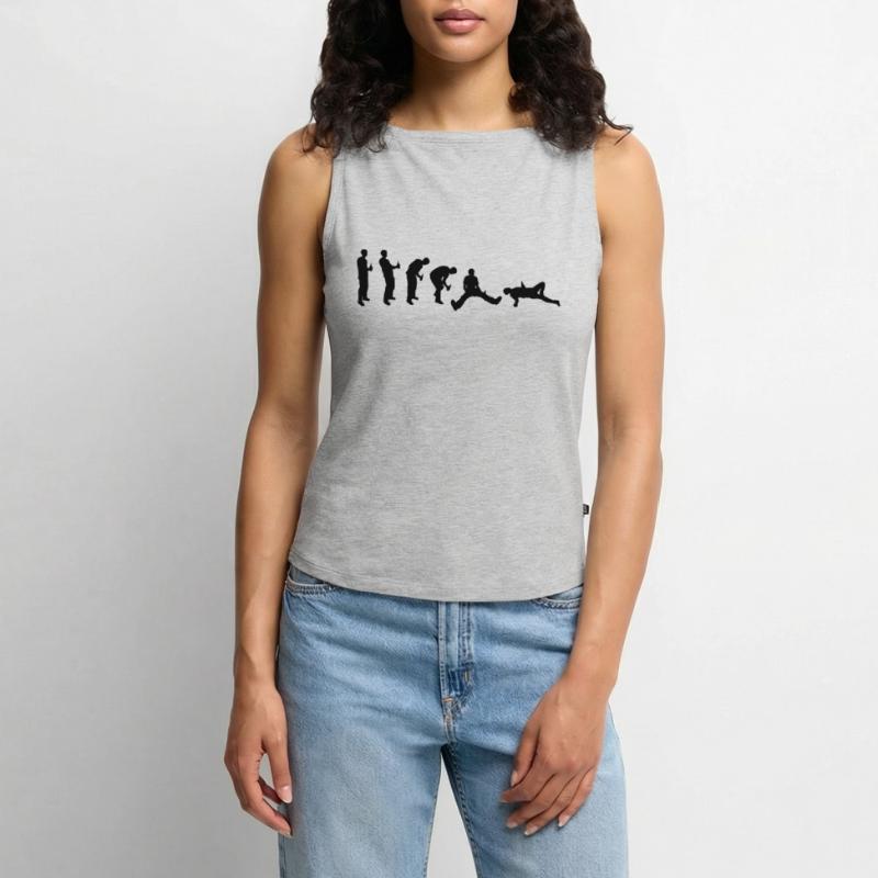Drunk evolution Women’s Organic Boat Neck Tank Top