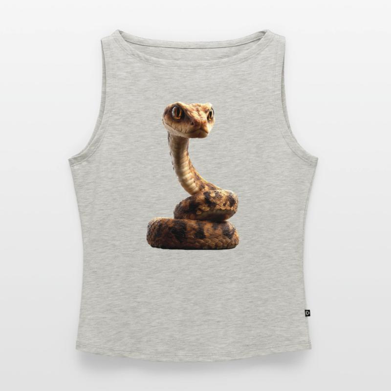 snake, python, cobra, rattlesnake, snakes Women’s Organic Boat Neck Tank Top