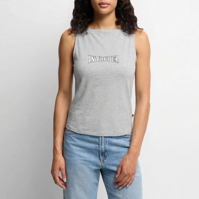 intruder hacker eindringling clan sticker computer Frauen Organic Tank Top mit U-Boot-Ausschnitt