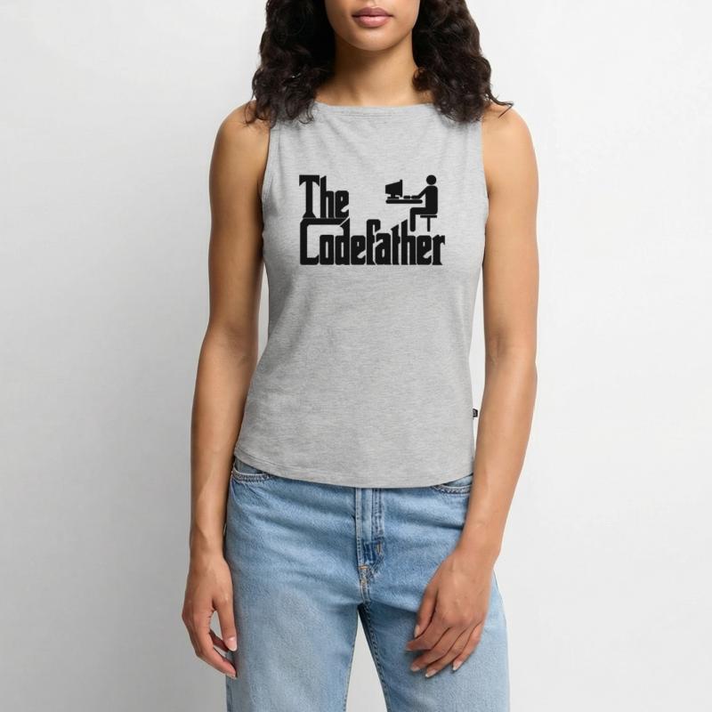 Le cadeau de codage PC Codefather Programmer Débardeur femme à encolure bateau bio