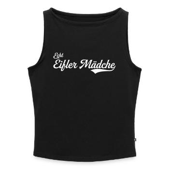 Echt Eifler Mädche - Frauen Organic Tank Top mit U-Boot-Ausschnitt - Grau meliert - Vorne - Selfina (174cm)