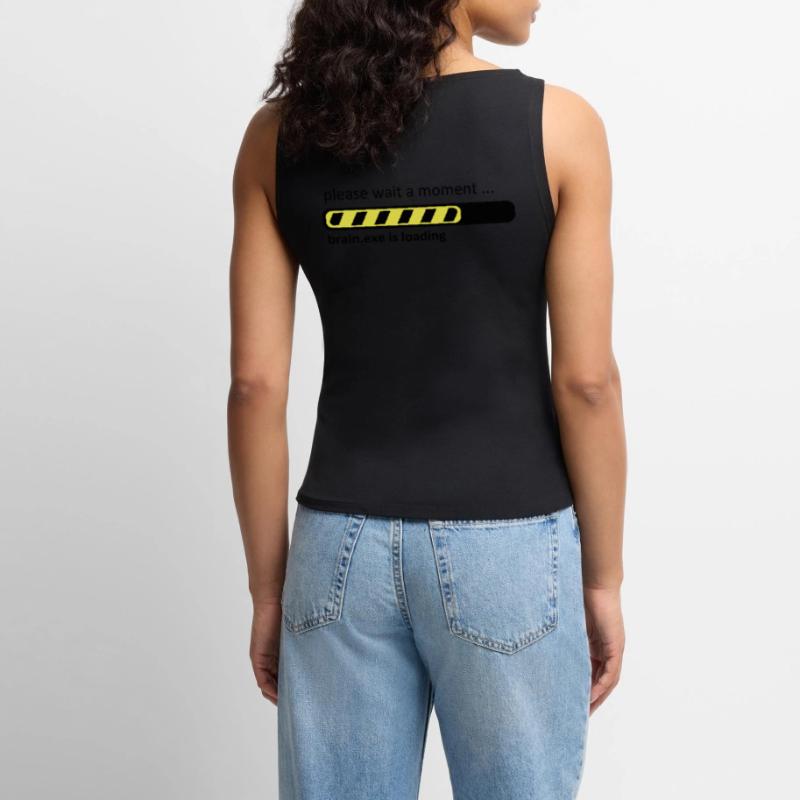 brain.exe is loading Brain Loading Geek Women’s Organic Boat Neck Tank Top