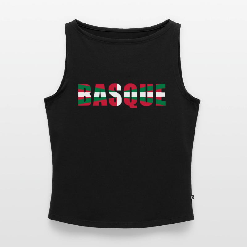 Basque Drapeau 2 Débardeur femme à encolure bateau bio