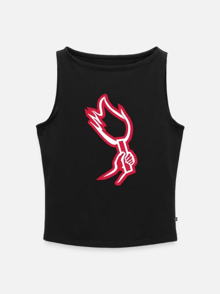 pyro - Frauen Organic Tank Top mit U-Boot-Ausschnitt - Schwarz