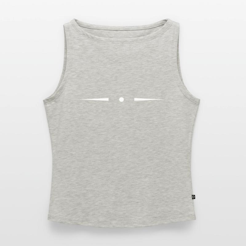 Thin header separator with dot Women’s Organic Boat Neck Tank Top