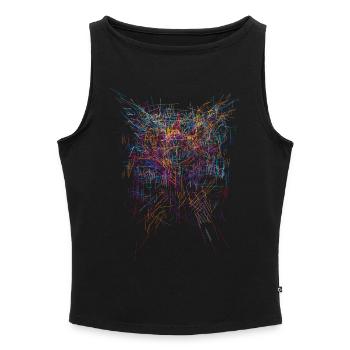 Sci-Fi Horror Design - Frauen Organic Tank Top mit U-Boot-Ausschnitt - Schwarz - Vorne - Selfina (174cm)