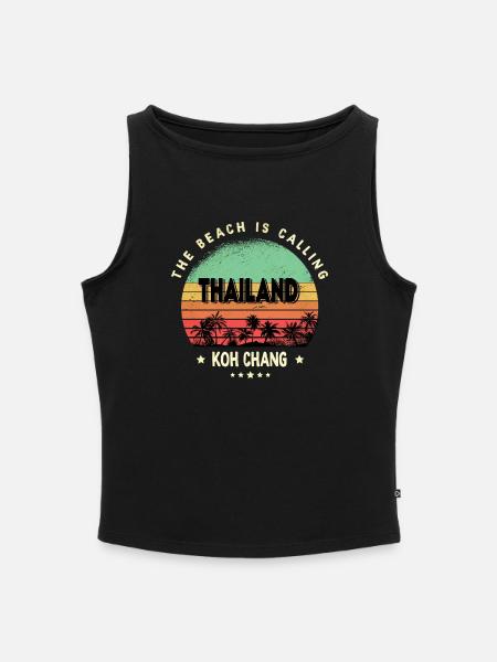 Koh Chang Thailand - Frauen Organic Tank Top mit U-Boot-Ausschnitt - Schwarz