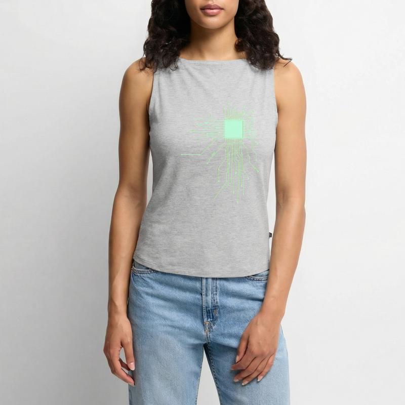 conseil d’administration core cpu ordinateur nerd pc humour geek code Débardeur femme à encolure bateau bio