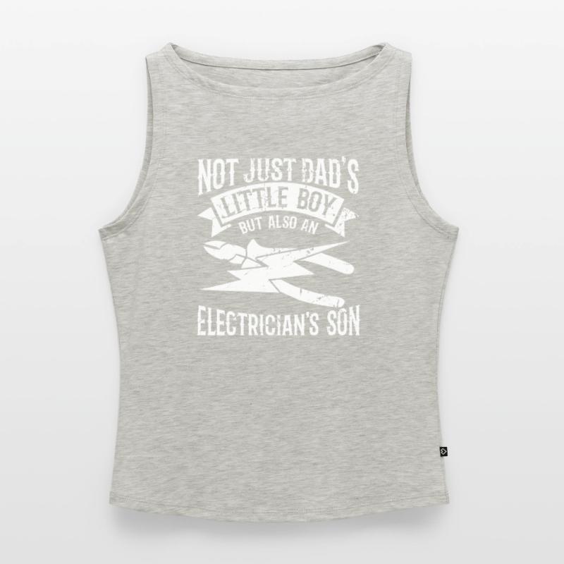 Electrical engineer son Women’s Organic Boat Neck Tank Top
