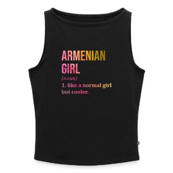 Armenia - Women’s Organic Boat Neck Tank Top - heather grey - Front - Selfina (174cm)