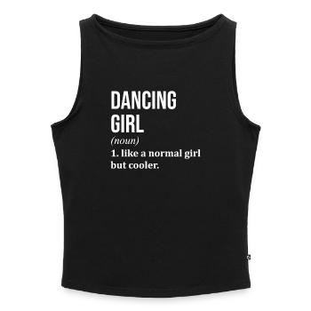 Dancing - Women’s Organic Boat Neck Tank Top - heather grey - Front - Selfina (174cm)