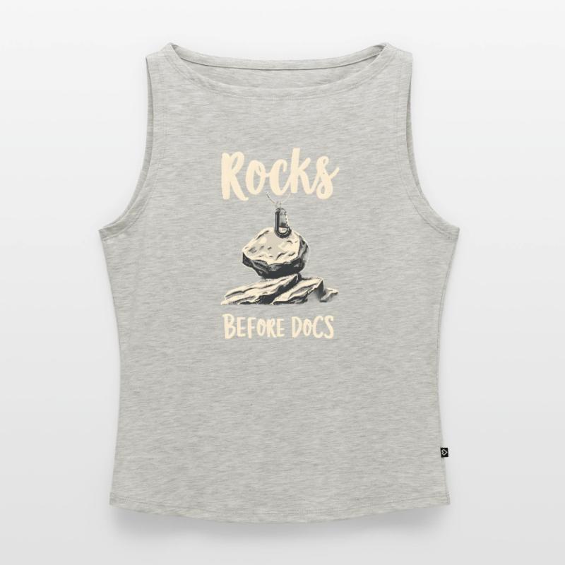 Rocks Before Docs Women’s Organic Boat Neck Tank Top
