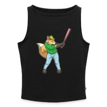 Batte de baseball Fox - Débardeur femme à encolure bateau bio - gris chiné - Devant - Selfina (174cm)