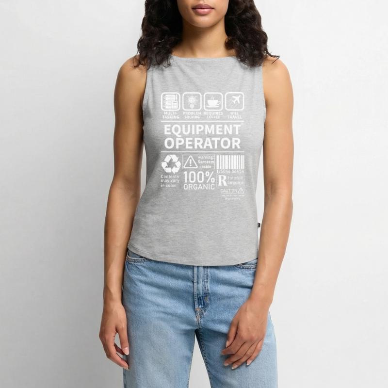 Equipment operator multi tasking problem solving Frauen Organic Tank Top mit U-Boot-Ausschnitt