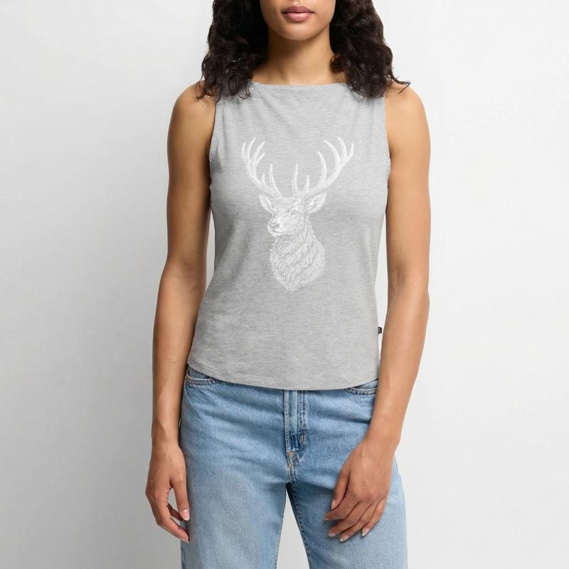Deer Women’s Organic Boat Neck Tank Top