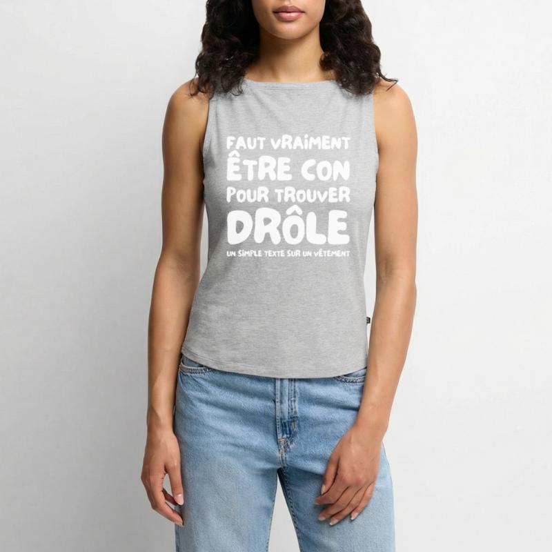 A text that makes a difference Women’s Organic Boat Neck Tank Top