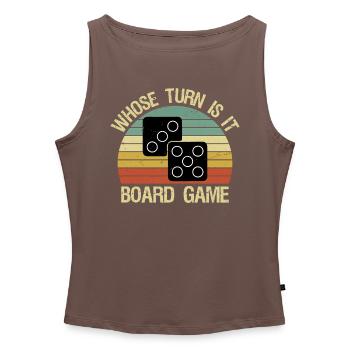 Whose Turn Is It Board Game Strategy Competitive - Women’s Organic Boat Neck Tank Top - heather grey - Front - Selfina (174cm)