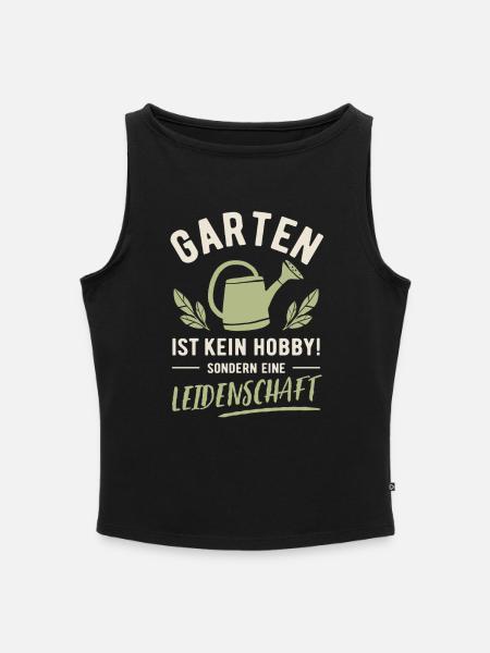 Garten | Kein Hobby sondern Leidenschaft - Frauen Organic Tank Top mit U-Boot-Ausschnitt - Schwarz