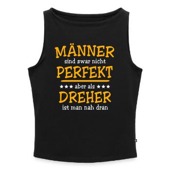 Dreher Sprüche - Frauen Organic Tank Top mit U-Boot-Ausschnitt - Schwarz - Vorne - Selfina (174cm)