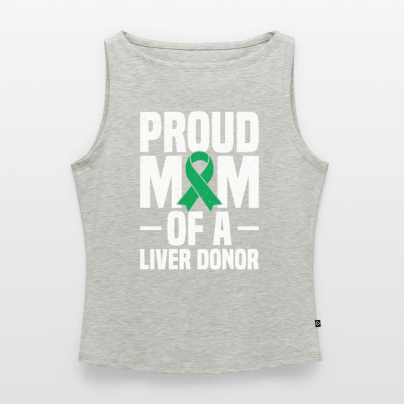 Lebertransplantationsorganspende Mutter einer Leber Frauen Organic Tank Top mit U-Boot-Ausschnitt