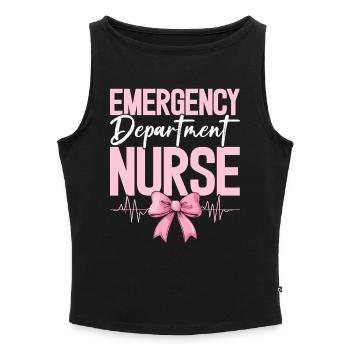 Emergency Room Nurse Health Worker - Women’s Organic Boat Neck Tank Top - heather grey - Front - Selfina (174cm)