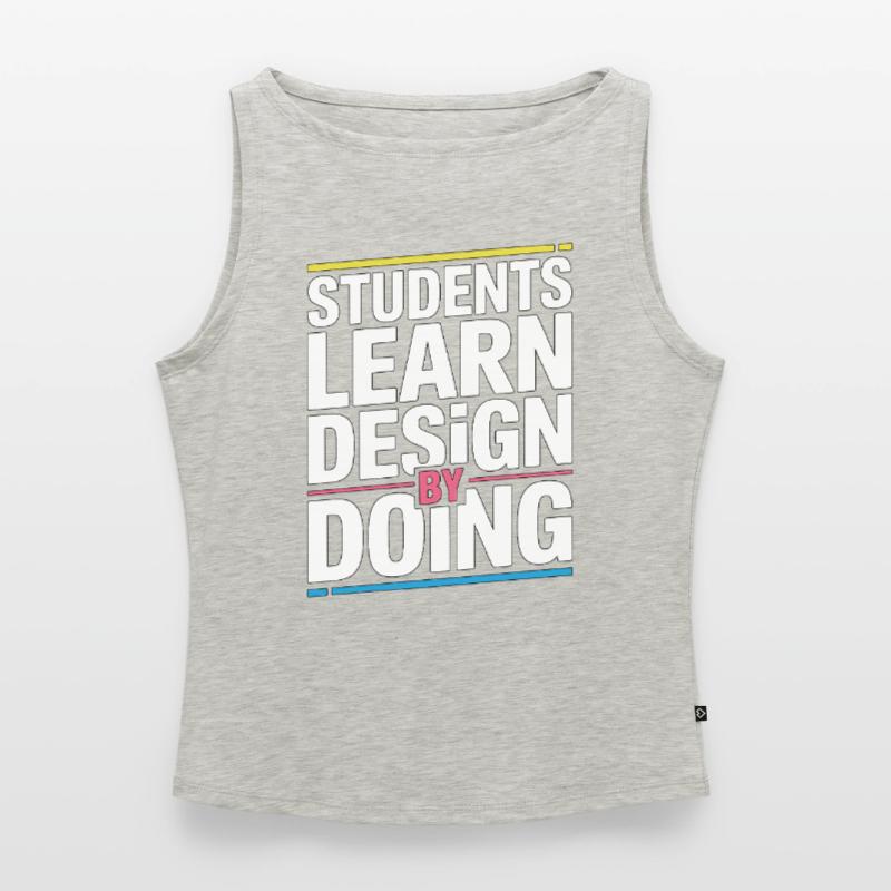 Designer Educator Students Learn Graphic Design Women’s Organic Boat Neck Tank Top