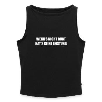 Kein Ruß, keine Leistung! - Frauen Organic Tank Top mit U-Boot-Ausschnitt - Grau meliert - Vorne - Selfina (174cm)