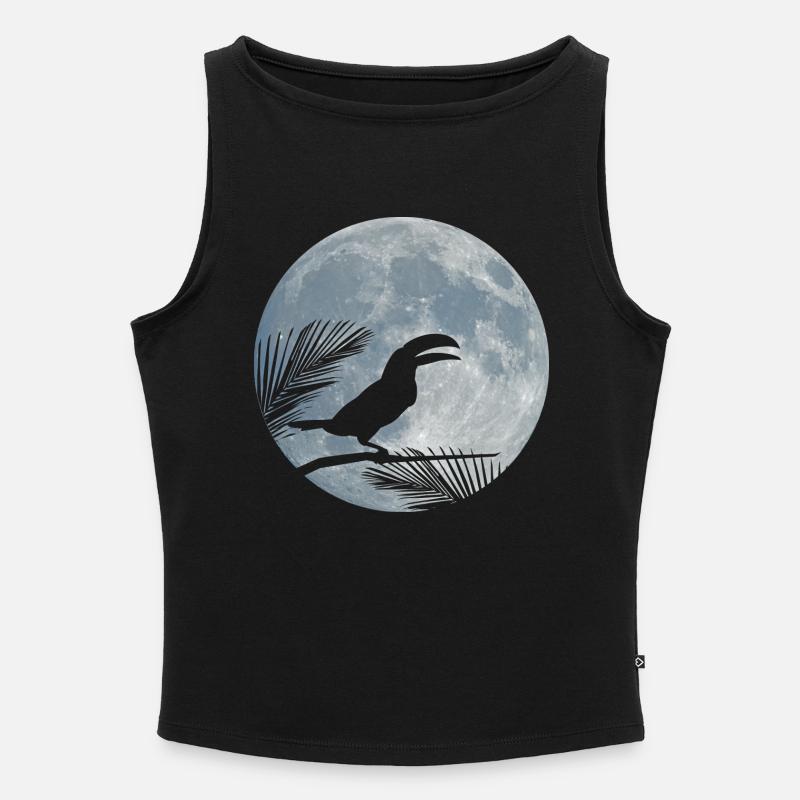 Tukan - Frauen Organic Tank Top mit U-Boot-Ausschnitt - Schwarz