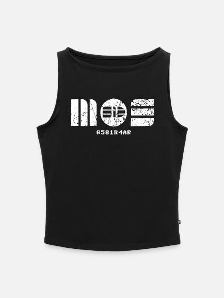 MOS SID 6581 - Frauen Organic Tank Top mit U-Boot-Ausschnitt - Schwarz