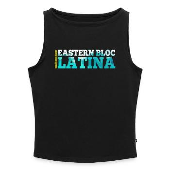 Eastern Bloc Latina Kazakhstan Kazakhstan Gift - Women’s Organic Boat Neck Tank Top - heather grey - Front - Selfina (174cm)