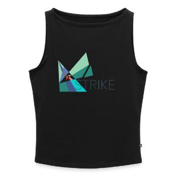Strike - Streik, Arbeitsverweigerung - Frauen Organic Tank Top mit U-Boot-Ausschnitt - Schwarz - Vorne - Selfina (174cm)