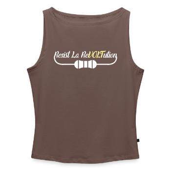 Electrical Engineer Witz - Women’s Organic Boat Neck Tank Top - heather grey - Front - Selfina (174cm)