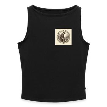 Gentleman Gardener - Frauen Organic Tank Top mit U-Boot-Ausschnitt - Grau meliert - Vorne - Selfina (174cm)