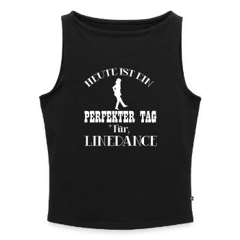 Linedance - Frauen Organic Tank Top mit U-Boot-Ausschnitt - Grau meliert - Vorne - Selfina (174cm)