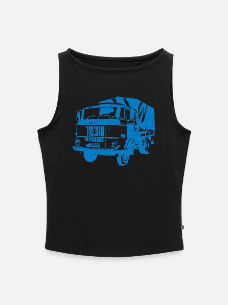 W50 Pritsche IFA LKW - Frauen Organic Tank Top mit U-Boot-Ausschnitt - Schwarz