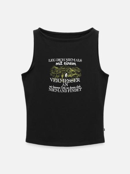 Vermesser - Frauen Organic Tank Top mit U-Boot-Ausschnitt - Schwarz