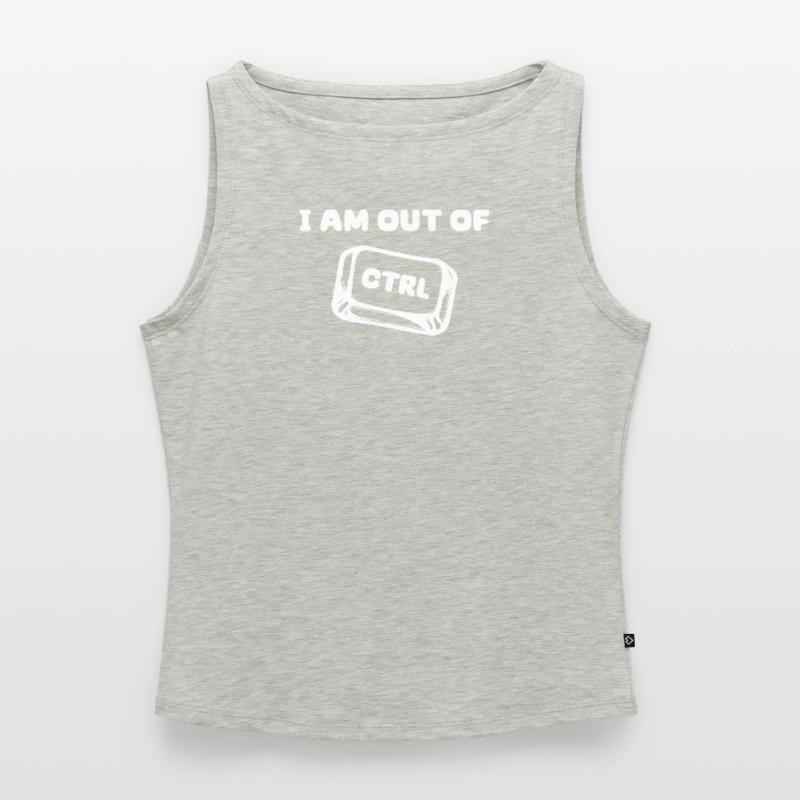 Developer Cooler Saying Scripting Code Computer Women’s Organic Boat Neck Tank Top