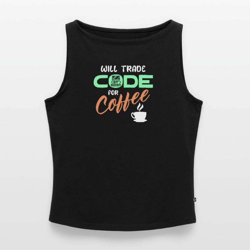 Programmer Developer Code Statement Computer Women’s Organic Boat Neck Tank Top