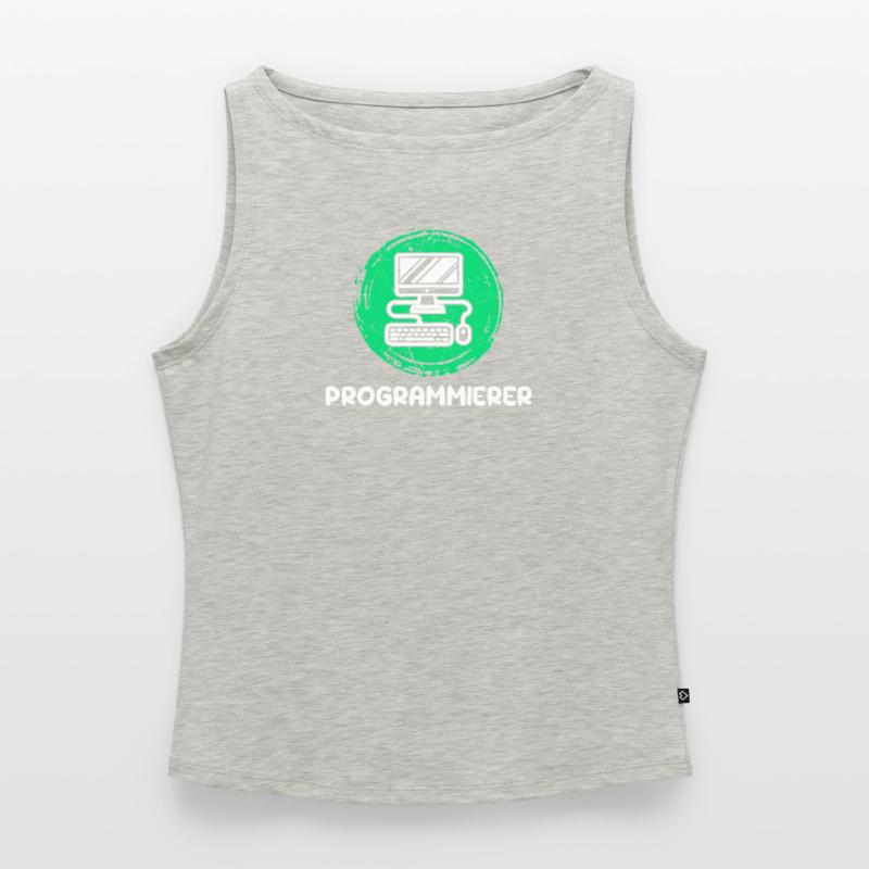 Computer Freak Scripting Developer Programmer Women’s Organic Boat Neck Tank Top