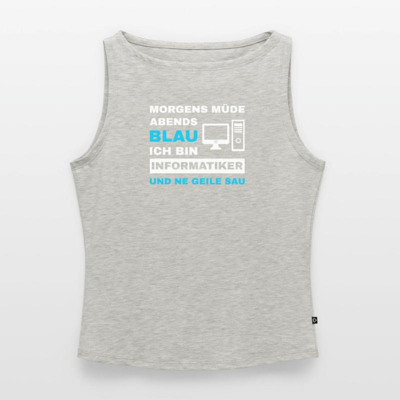 informatiker Programmierer Admin Sprüche Lustig Frauen Organic Tank Top mit U-Boot-Ausschnitt