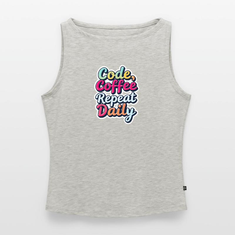 Code Sleep Debug Repeat Programmer Shirt Women’s Organic Boat Neck Tank Top