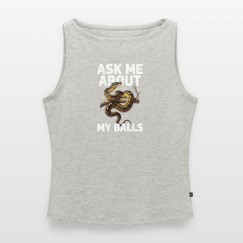 Python roi Serpents Amateurs de terrarium Python Débardeur femme à encolure bateau bio