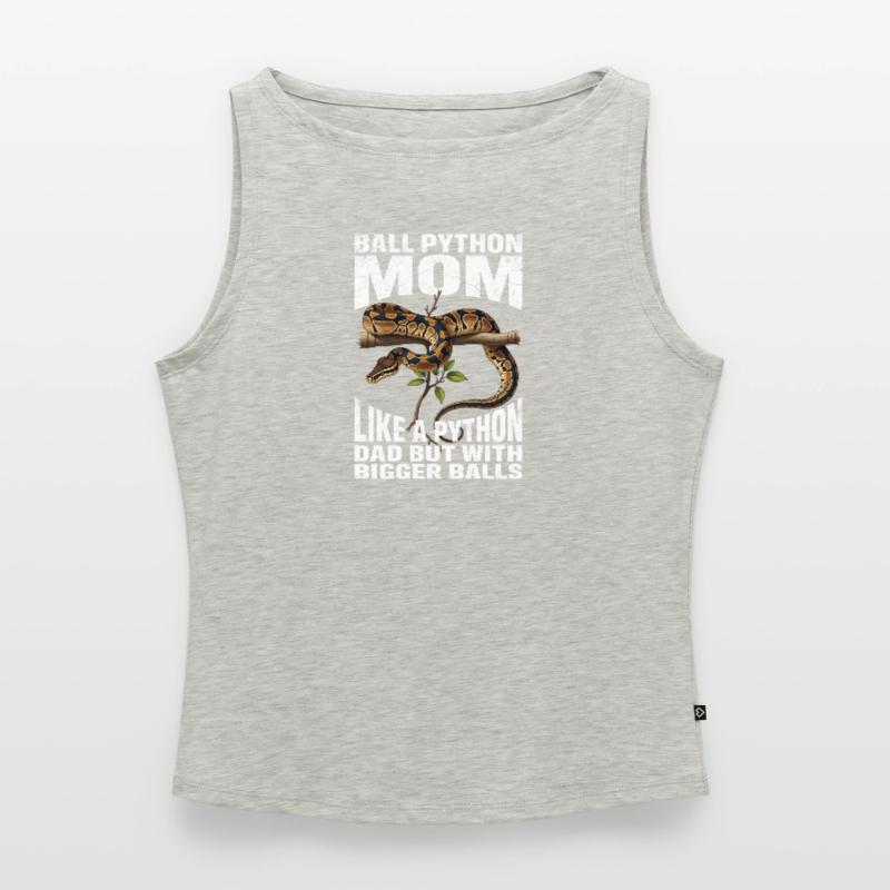 Maman Python roi Maman Serpents Terrarium Python Débardeur femme à encolure bateau bio