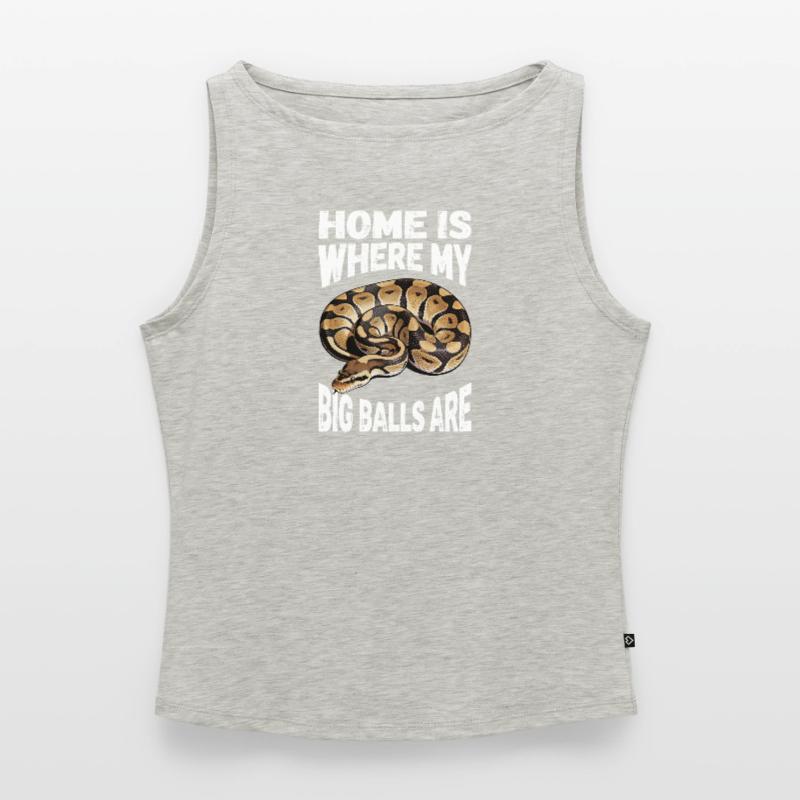 Python roi Serpents Amateurs de terrarium Python Débardeur femme à encolure bateau bio