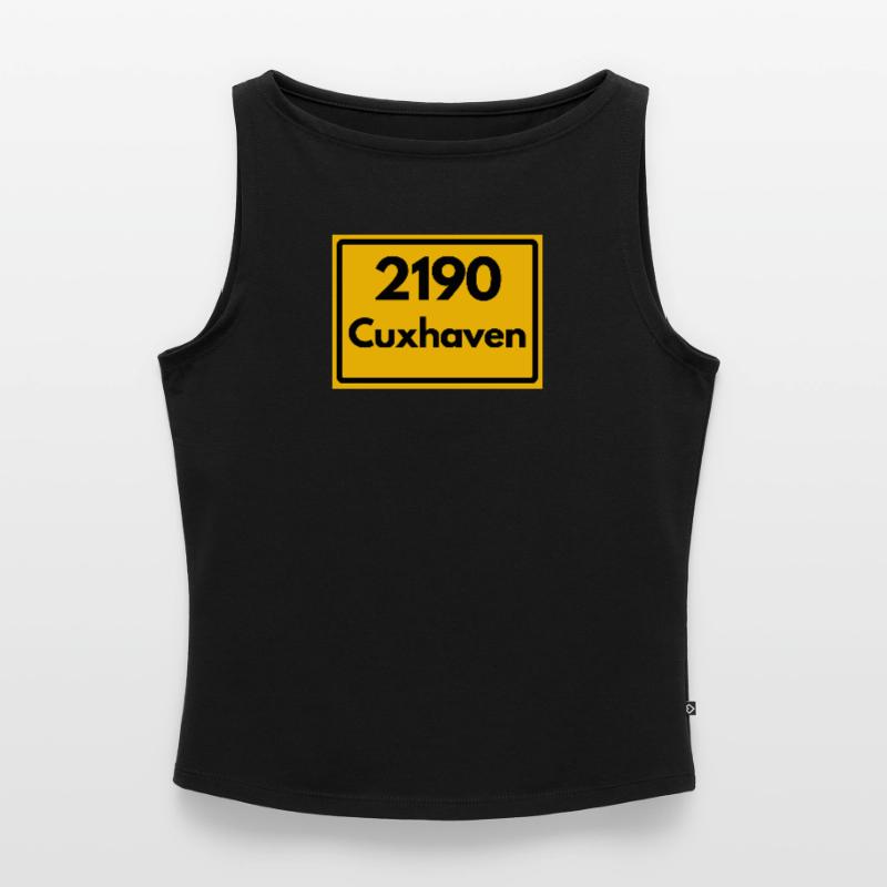 OLD POSTCODE POSTCODE RETRO 2190 CUXHAVEN NORDSEE Women’s Organic Boat Neck Tank Top