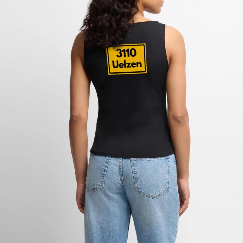 OLD POSTCODE ZIP CODE 3110 UELZEN HUNDERTWASSER Women’s Organic Boat Neck Tank Top