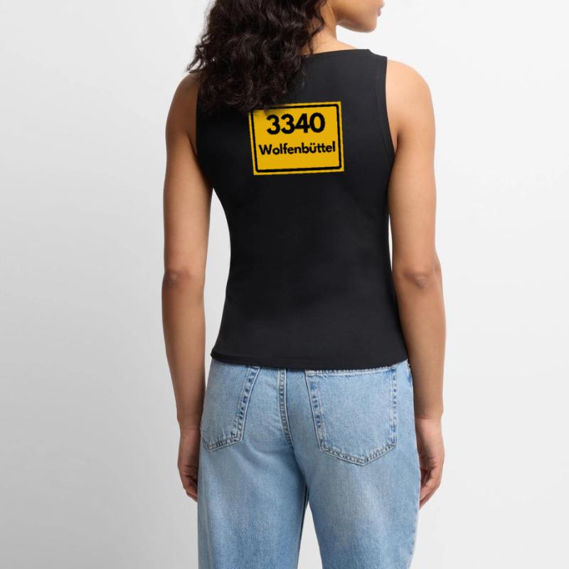 OLD POSTCODE POSTCODE RETRO 3340 WOLFENBÜTTEL Women’s Organic Boat Neck Tank Top
